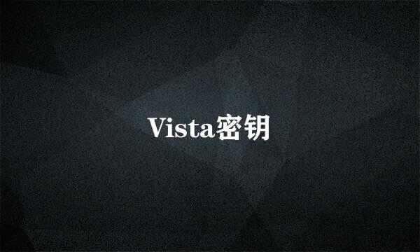 Vista密钥