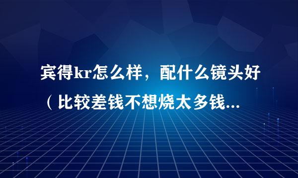 宾得kr怎么样，配什么镜头好（比较差钱不想烧太多钱），这机器干活如何，同价位级别的有更好的选择吗？