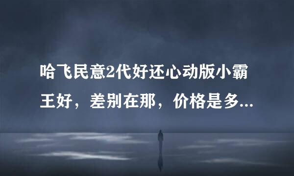 哈飞民意2代好还心动版小霸王好，差别在那，价格是多少，告诉赐教，有沧州的专买电话，加分