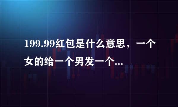 199.99红包是什么意思，一个女的给一个男发一个红包，里面199.9