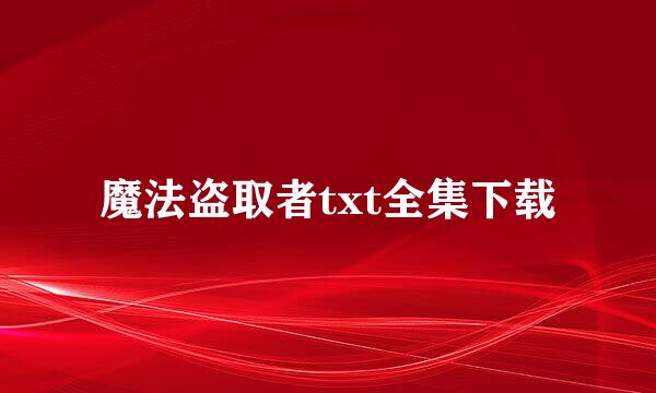 魔法盗取者txt全集下载