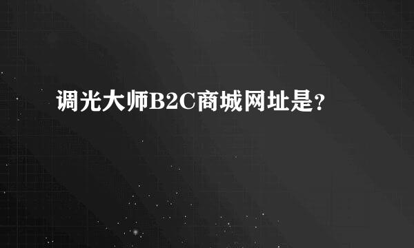 调光大师B2C商城网址是？