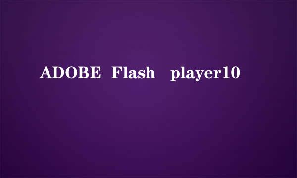 ADOBE  Flash   player10