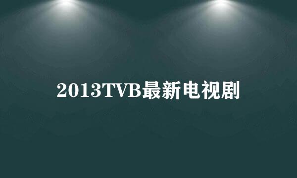 2013TVB最新电视剧