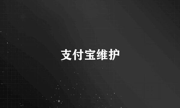 支付宝维护