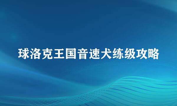 球洛克王国音速犬练级攻略