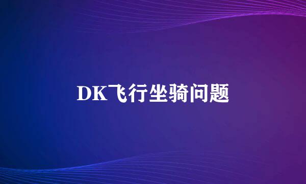 DK飞行坐骑问题