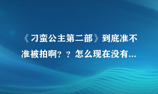 《刁蛮公主第二部》到底准不准被拍啊？？怎么现在没有半点消息？？？？？