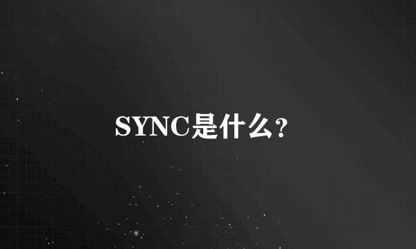 SYNC是什么？