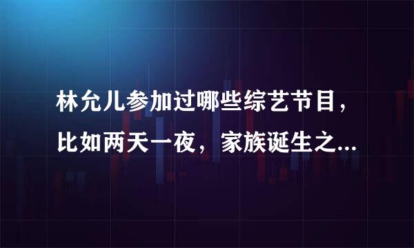 林允儿参加过哪些综艺节目，比如两天一夜，家族诞生之类的，如果有知道的麻烦讲下具体是哪一期，万分感谢