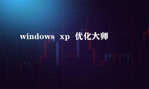 windows  xp  优化大师