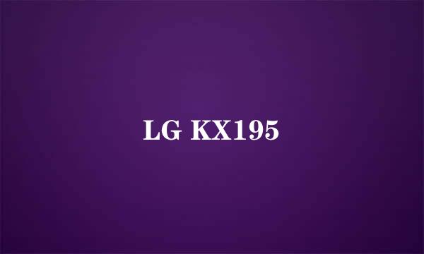 LG KX195