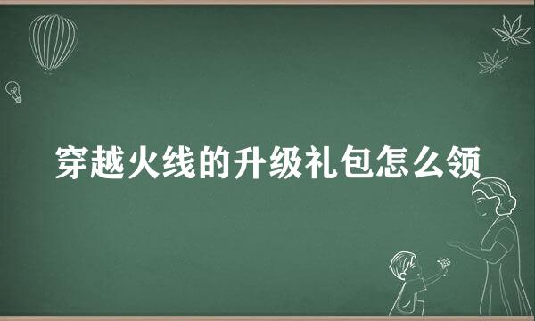 穿越火线的升级礼包怎么领