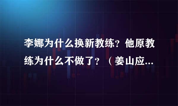 李娜为什么换新教练？他原教练为什么不做了？（姜山应该还是位好丈夫！）