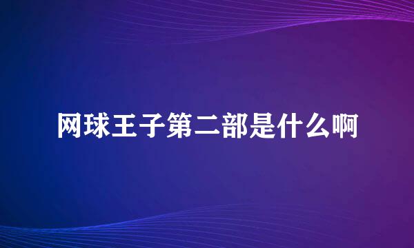 网球王子第二部是什么啊