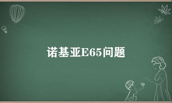 诺基亚E65问题