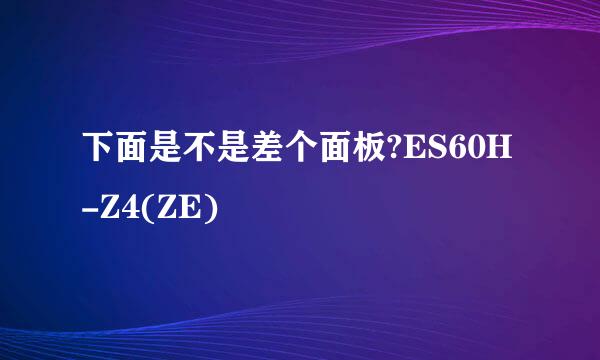 下面是不是差个面板?ES60H-Z4(ZE)