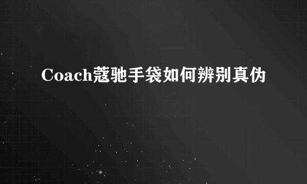 Coach蔻驰手袋如何辨别真伪