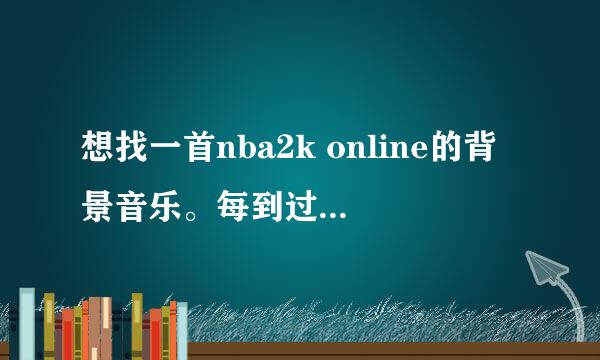 想找一首nba2k online的背景音乐。每到过年的时候，游戏内就会放这首背景音乐！