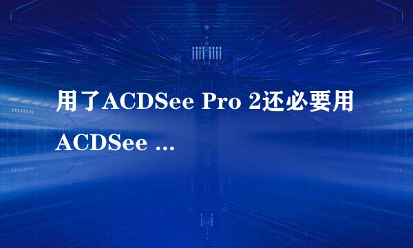 用了ACDSee Pro 2还必要用ACDSee 10吗？