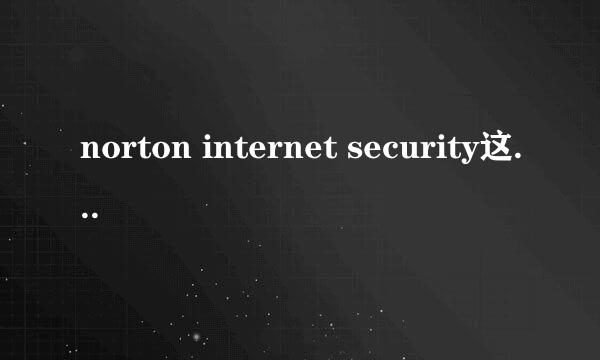 norton internet security这个杀毒软件好用吗？