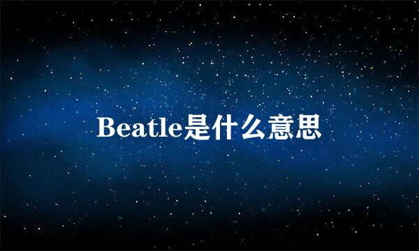 Beatle是什么意思