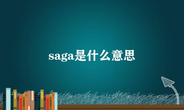 saga是什么意思