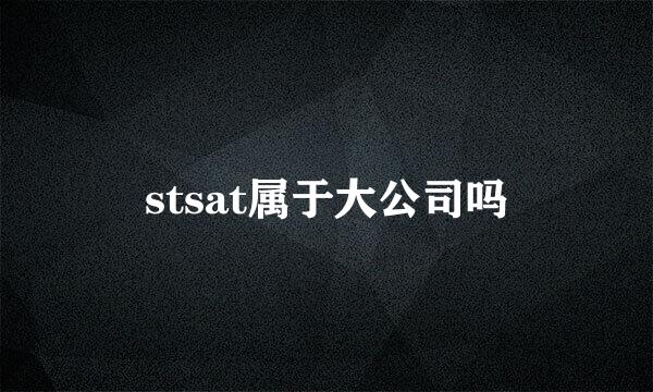 stsat属于大公司吗