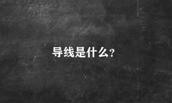 导线是什么？