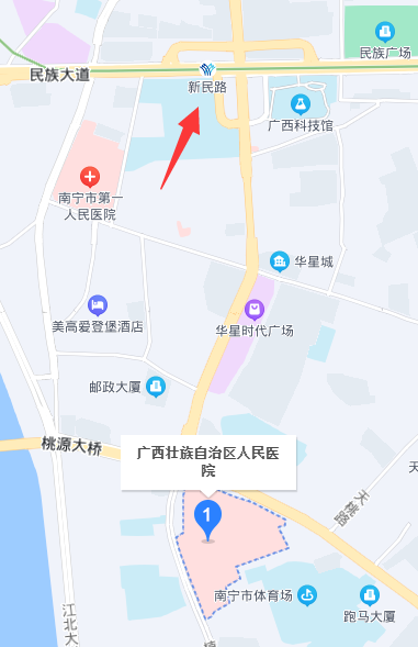 广西区人民医院地铁哪几号线？