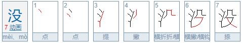 “没”的多音字组词和拼音。