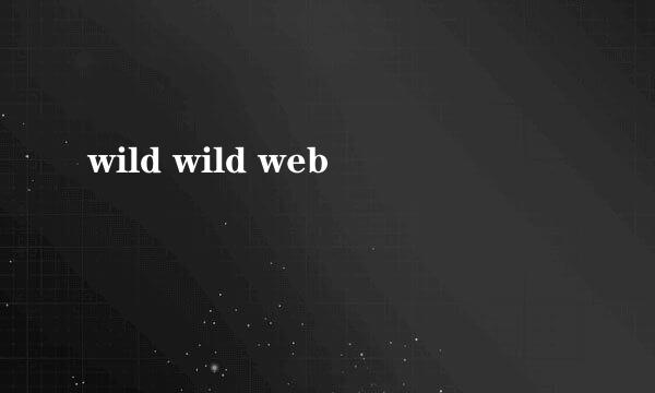 wild wild web