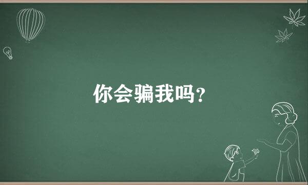 你会骗我吗？