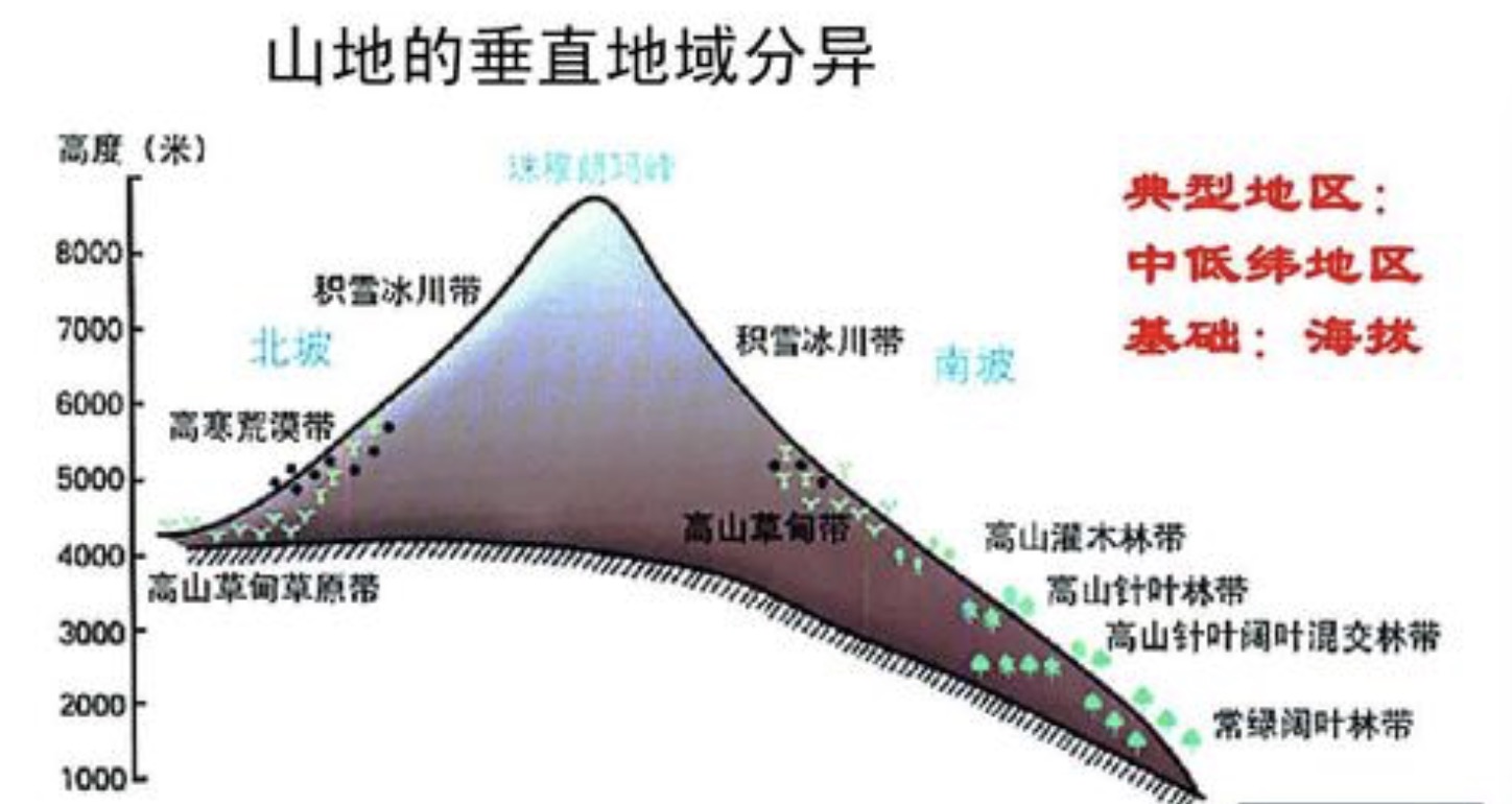 三种地域分异规律特点是哪些？