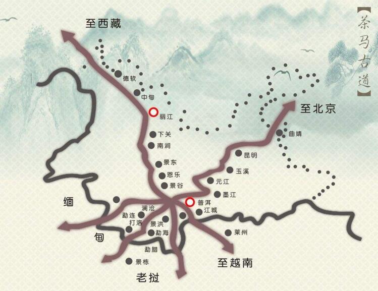 茶马古道路线有几条，茶马古道路线图是什么样的？