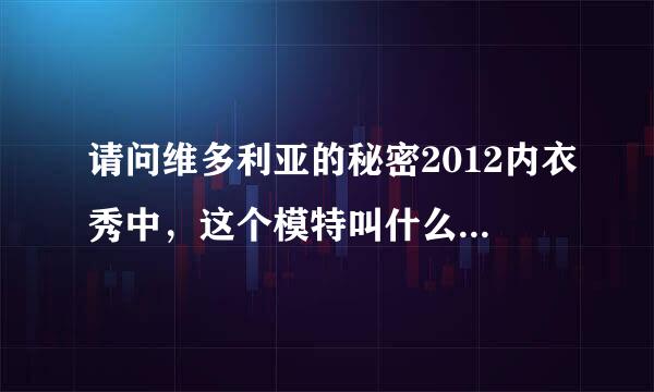 请问维多利亚的秘密2012内衣秀中，这个模特叫什么名字？（如图）在10分10秒左右和35分25秒左右出现