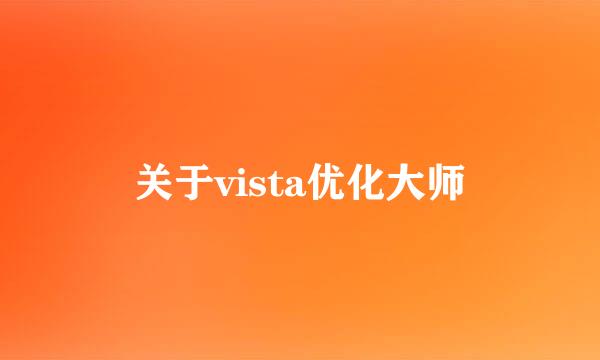 关于vista优化大师