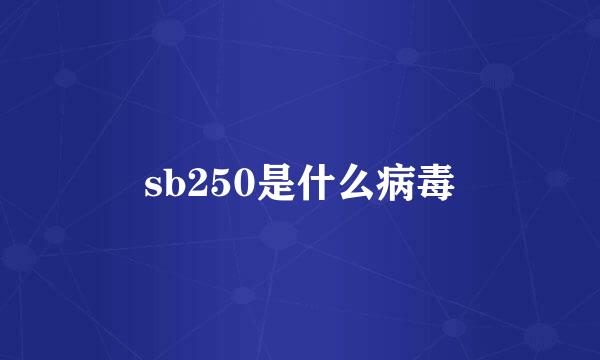 sb250是什么病毒