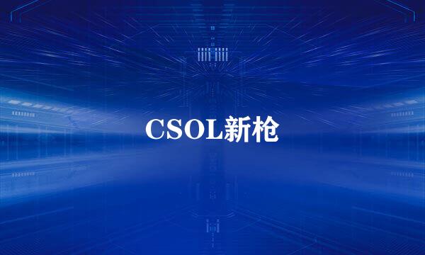 CSOL新枪