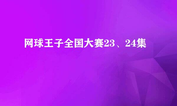 网球王子全国大赛23、24集