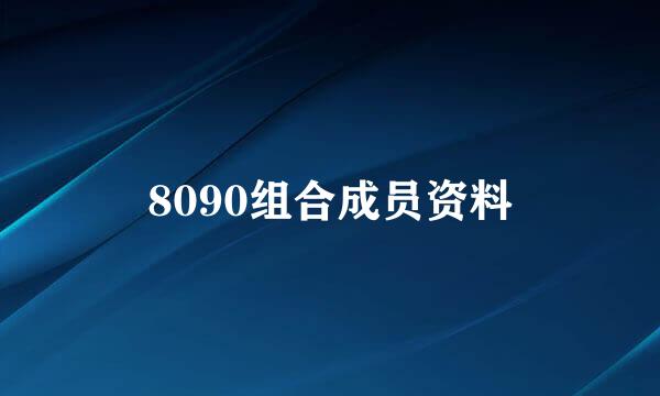 8090组合成员资料