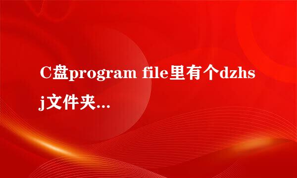 C盘program file里有个dzhsj文件夹可以删除吗？删了以后，会影响大智慧的使用吗？