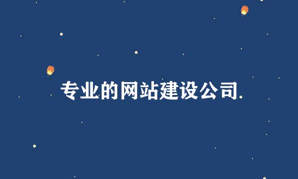 专业的网站建设公司