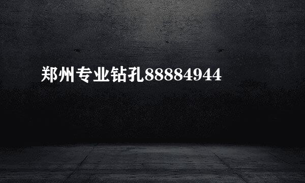 郑州专业钻孔88884944