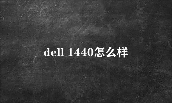 dell 1440怎么样