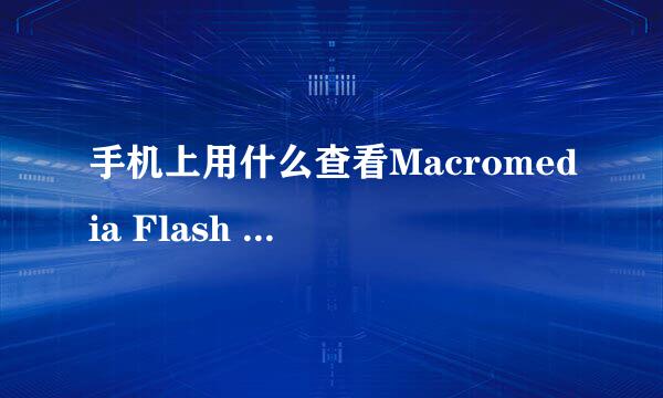 手机上用什么查看Macromedia Flash Player8.0