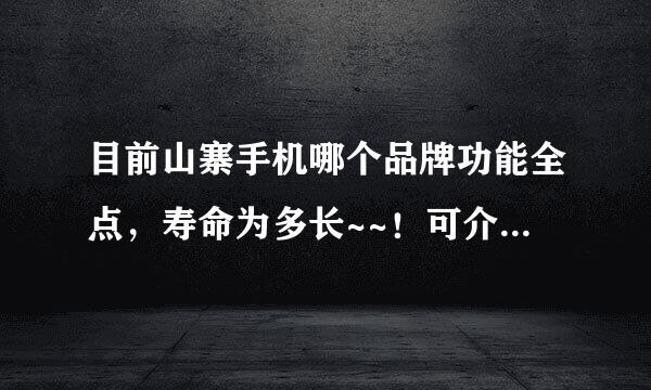 目前山寨手机哪个品牌功能全点，寿命为多长~~！可介绍几款手机型号~`！