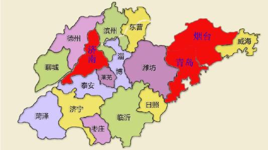 山东省17地市面积排序