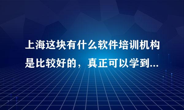 上海这块有什么软件培训机构是比较好的，真正可以学到东西的，百度出来的全是花钱推广的不太信任这类机构