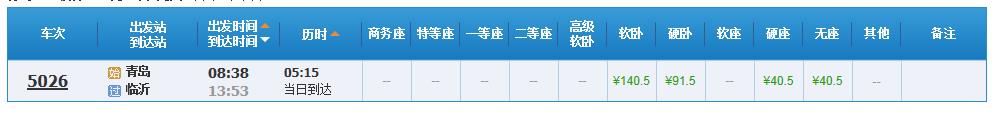 大家帮忙 请问青岛有去临沂的火车吗 什么车次？或去临沂汽车 票价多少啊？